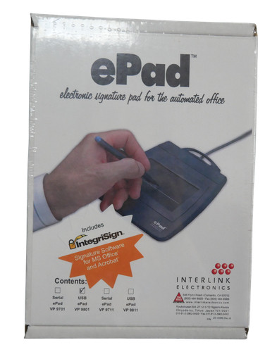 Interlink electronics epad usb - epad,